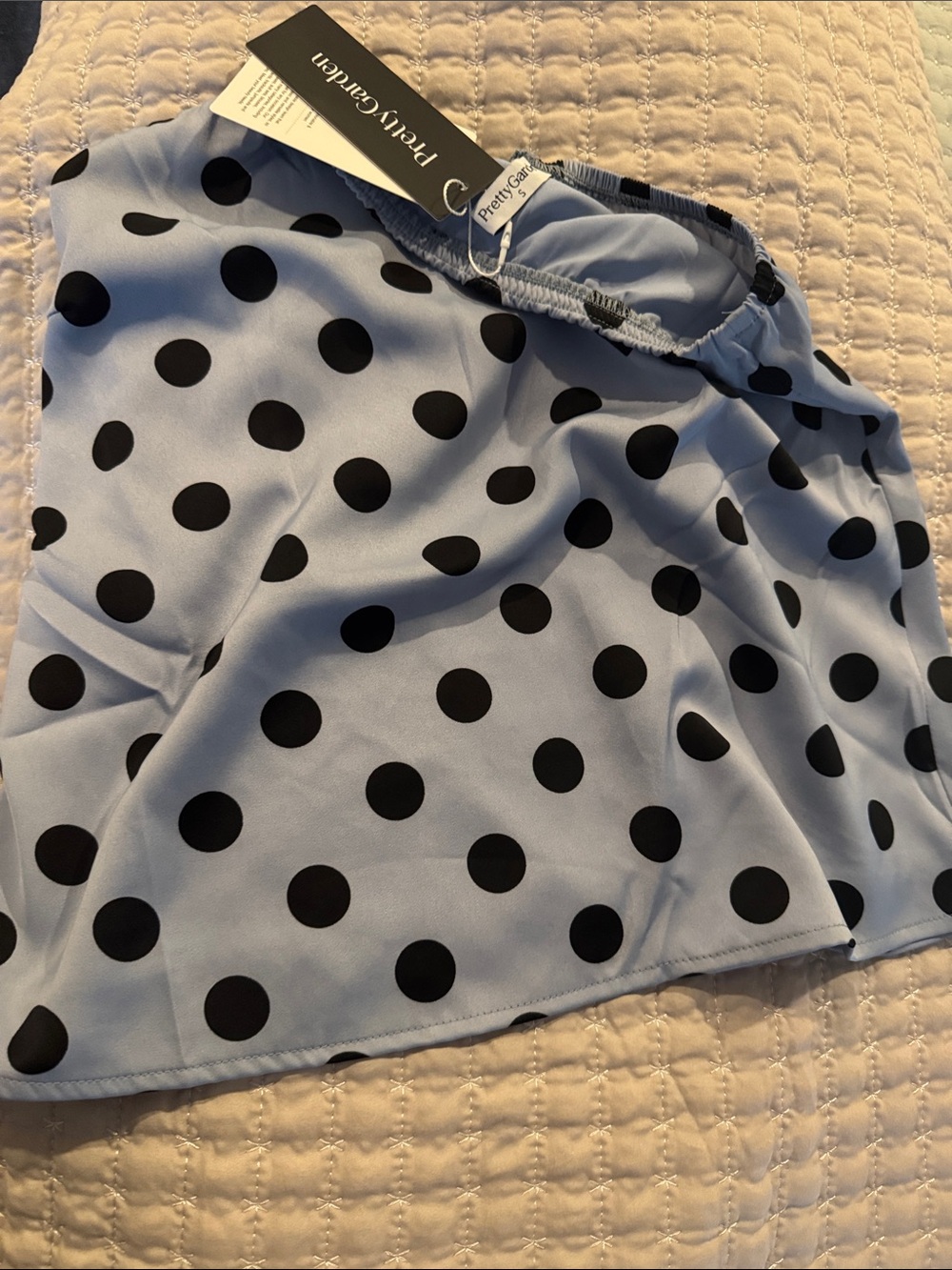 Perry Gardiner Light Blue Polka Dot Women's Blouse